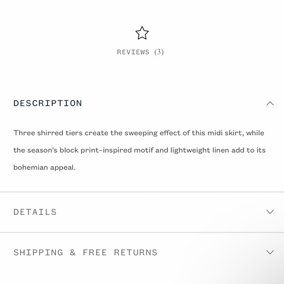 NWT Ralph Lauren Polo block-print tiered linen midi skirt size 2 - Picture 2 of 12